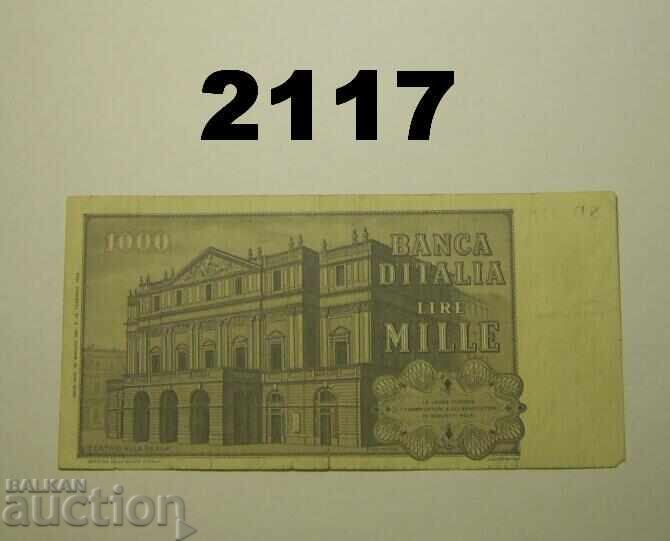 Италия 1000 лири 1969 (1981) с цена 1.00 лв. | € 0.51