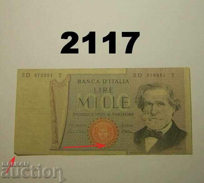 Италия 1000 лири 1969 (1981)