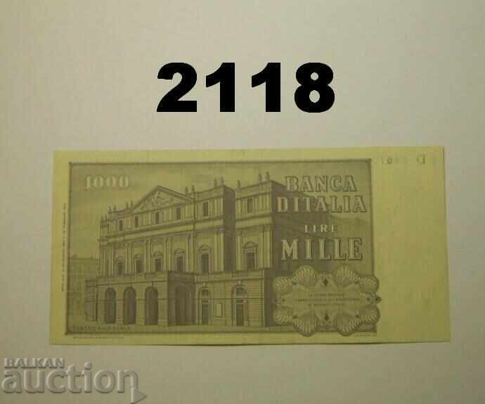 Italy 1000 Lire 1969 (1980) with price 3.00 BGN | € 1.53