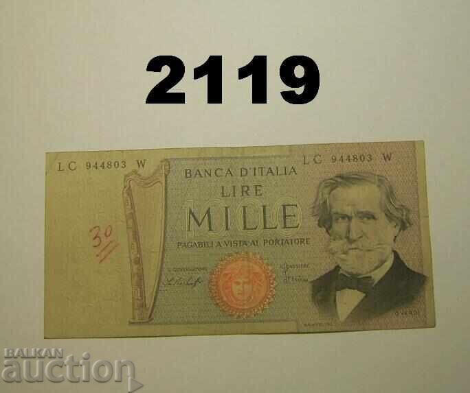 Italy 1000 Lire 1969 (1977)