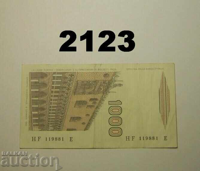 Italy 1000 Lire 1982 (1988) with price 2.00 BGN | € 1.02