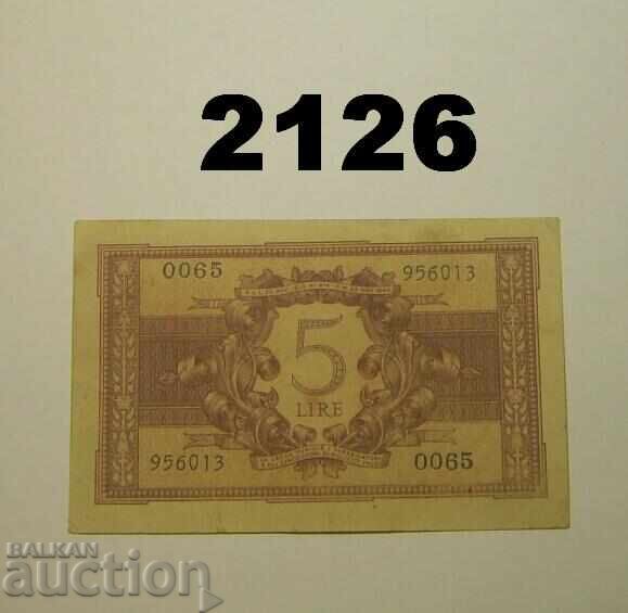 Ιταλία 5 λίρες 1944 με τιμή 6.00 BGN | € 3.07