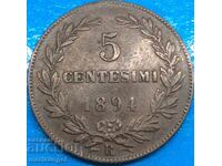 San Marino 1894 5 centesimi, quite rare