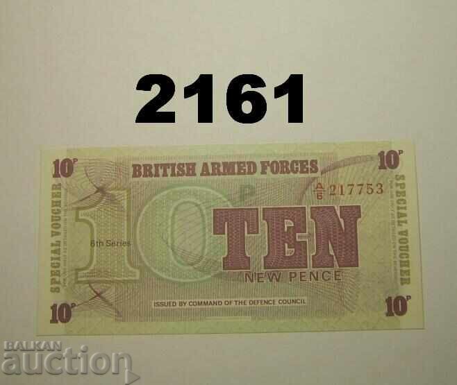Βρετανικές ένοπλες δυνάμεις 10 νέα πένες 1972 (6η σειρά) Βρετανικές ένοπλες δυνάμεις 10 νέα πένες 1972 (6η σειρά)