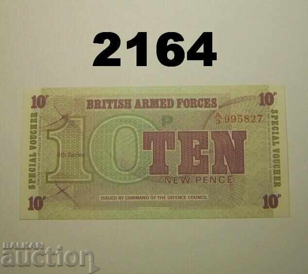 Βρετανικές ένοπλες δυνάμεις 10 νέα πένες 1972 (6η σειρά)