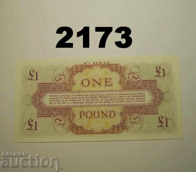 Βρετανικές ένοπλες δυνάμεις 1 λίρα 1962 (4η σειρά) με τιμή 5.00 BGN | € 2.56