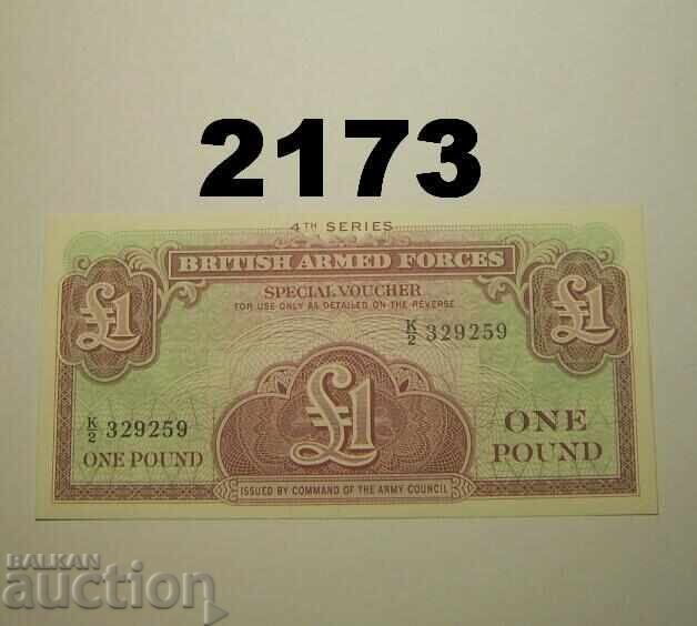 Βρετανικές ένοπλες δυνάμεις 1 λίρα 1962 (4η σειρά)