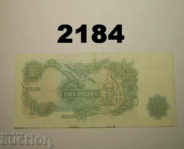 Great Britain 1 Pound (1970 - 1978) Lira with price 7.00 BGN | € 3.58