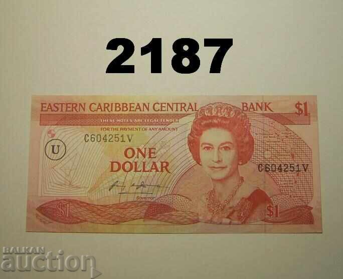 Anguilla Anguilla Caraibe de Est 1 dolar 1988 AU Anguilla Anguilla Caraibe de Est 1 dolar 1988 AU