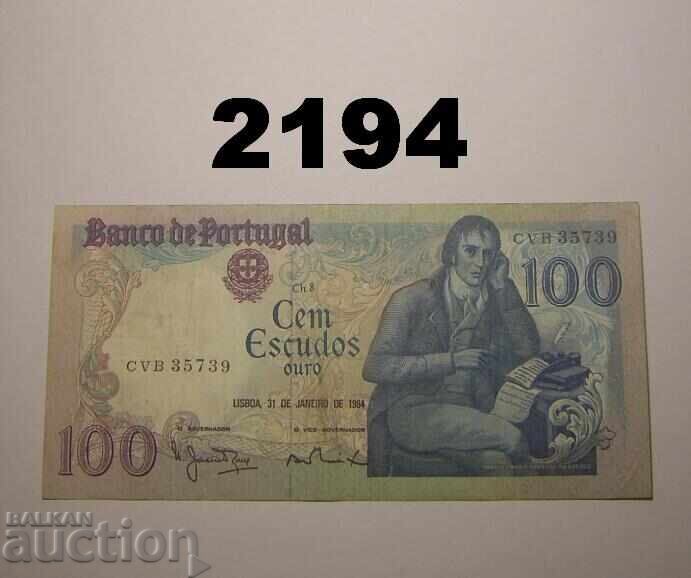 Португалия 100 ескудос 1984 Португалия 100 ескудос 1984