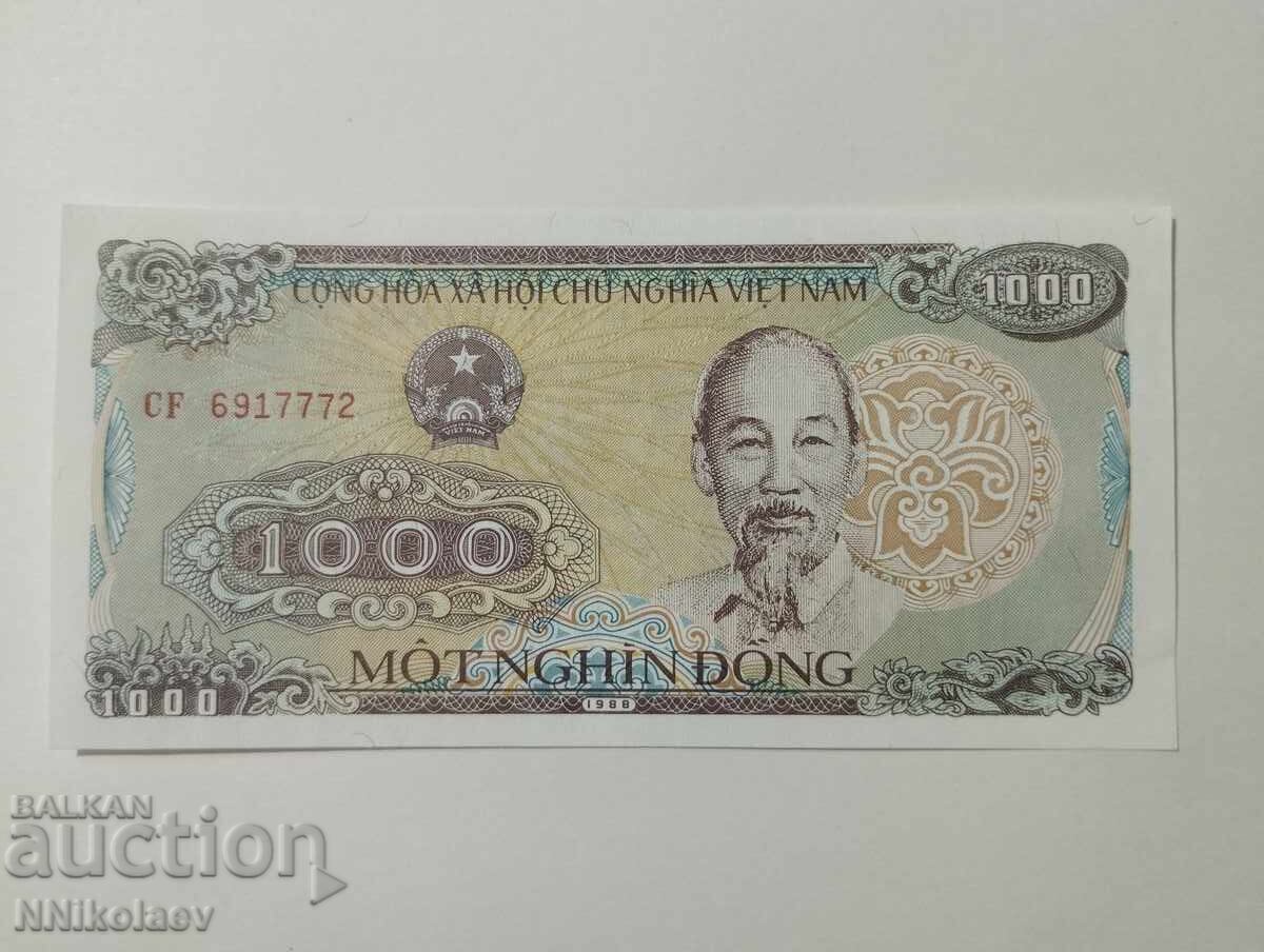 1000 δονγκ Βιετνάμ 1988 UNC με τιμή 3.00 BGN | € 1.53