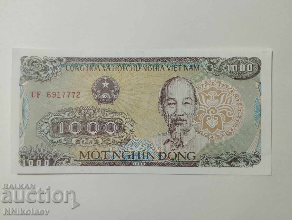 1000 δονγκ Βιετνάμ 1988 UNC