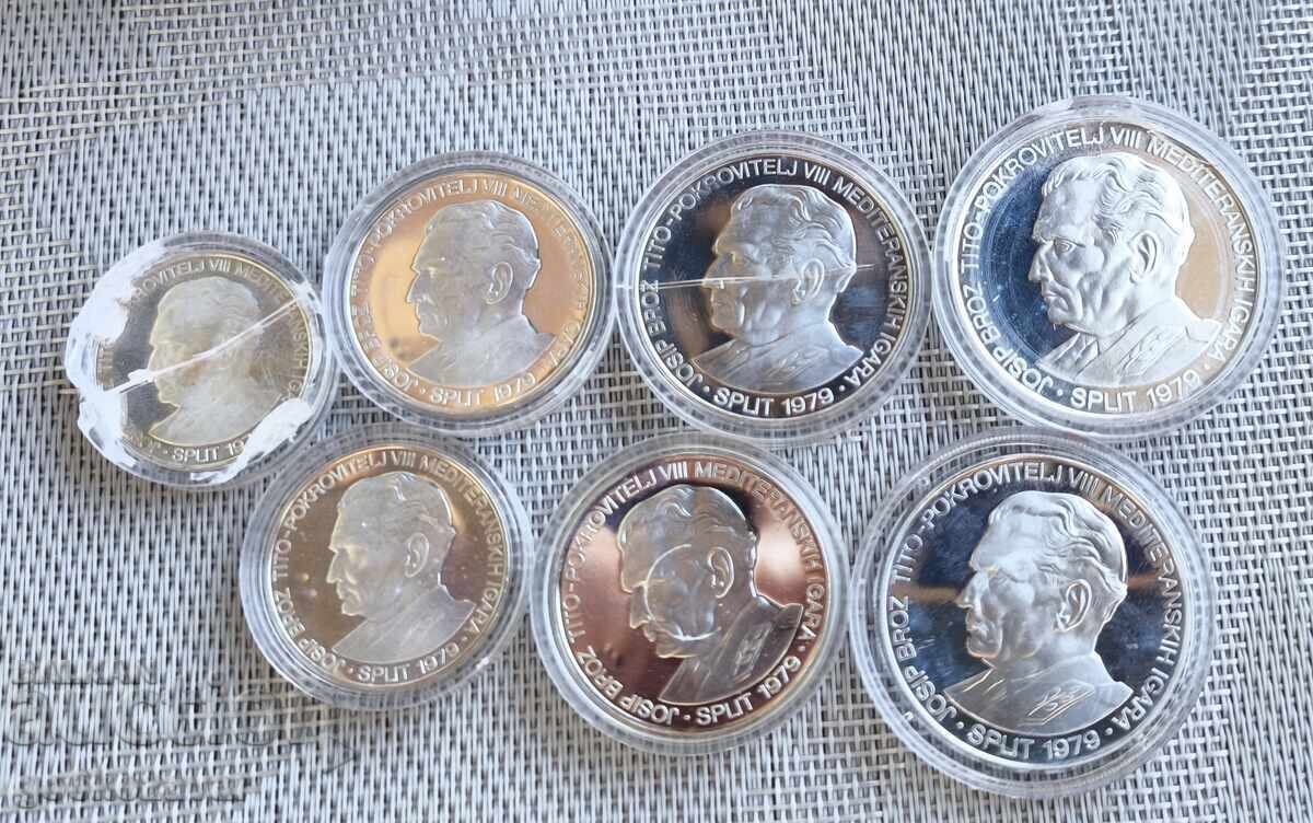 Colecție Iugoslavia VIII Jocurile Mediteraneene 1978 Argint ! cu preț 640.00 BGN | € 327.23