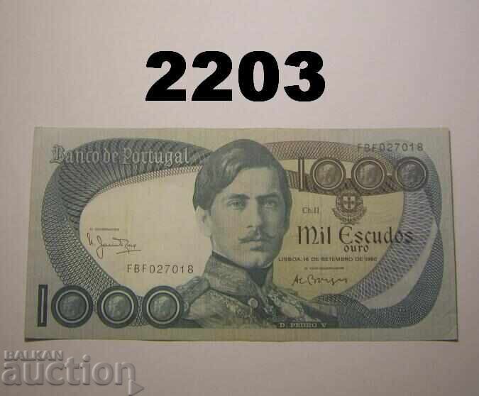 Portugal 1000 Escudos 1980