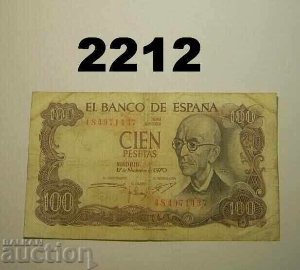 Ισπανία 100 πεσέτες 1970