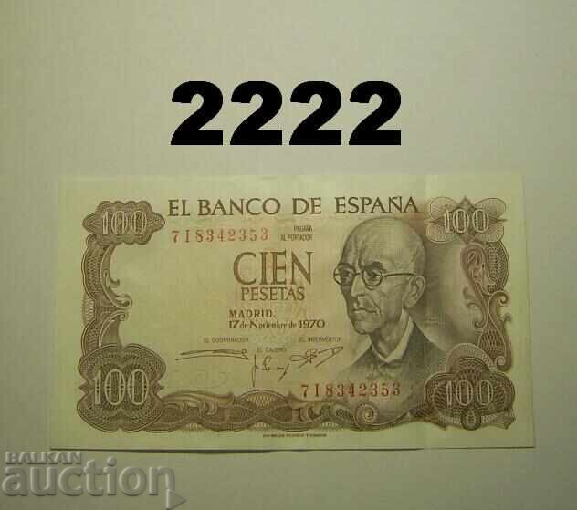 Испания 100 песети 1970 Испания 100 песети 1970
