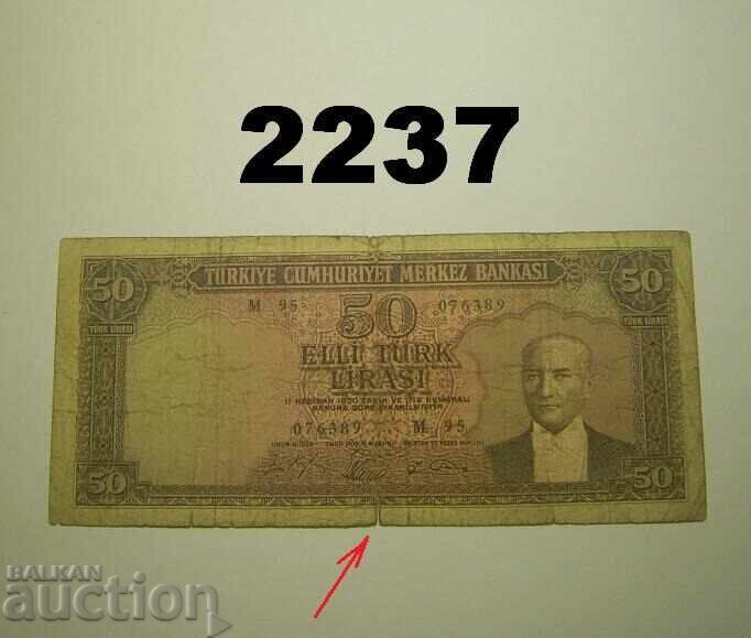 Turcia 50 lire 1964 Turcia 50 lire 1964