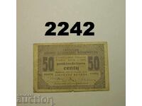 RR! Λιθουανία 50 λεπτά 1922 λεπτά