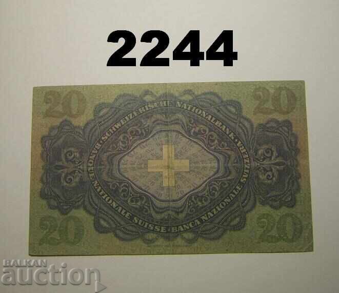 Switzerland 20 Francs 1944 with price 50.00 BGN | € 25.56