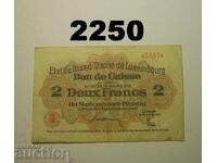 Люксембург 2 франка 1914