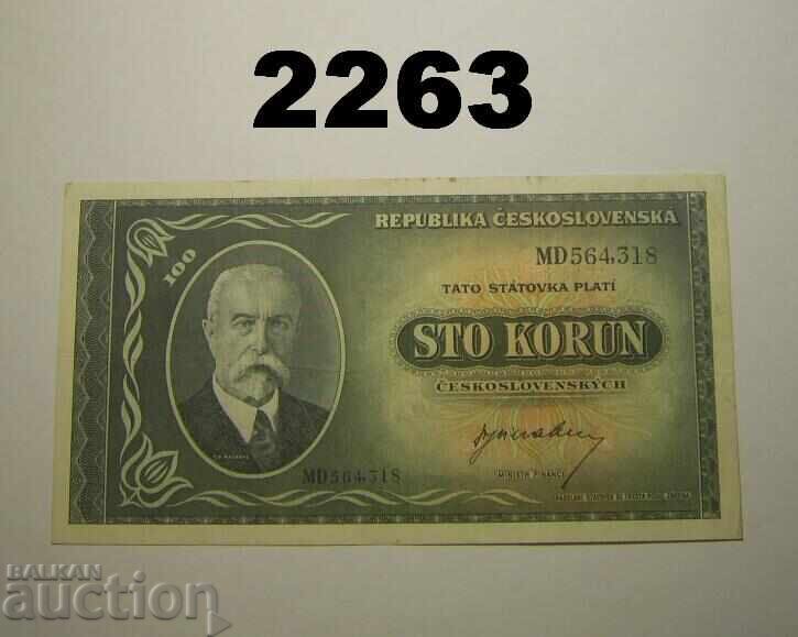 Czechoslovakia 100 Korun 1945