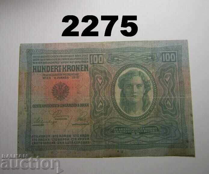 Австрия Австро-Унгария 100 крони 1919 с цена 4.00 лв. | € 2.05
