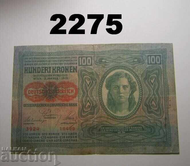 Австрия Австро-Унгария 100 крони 1919