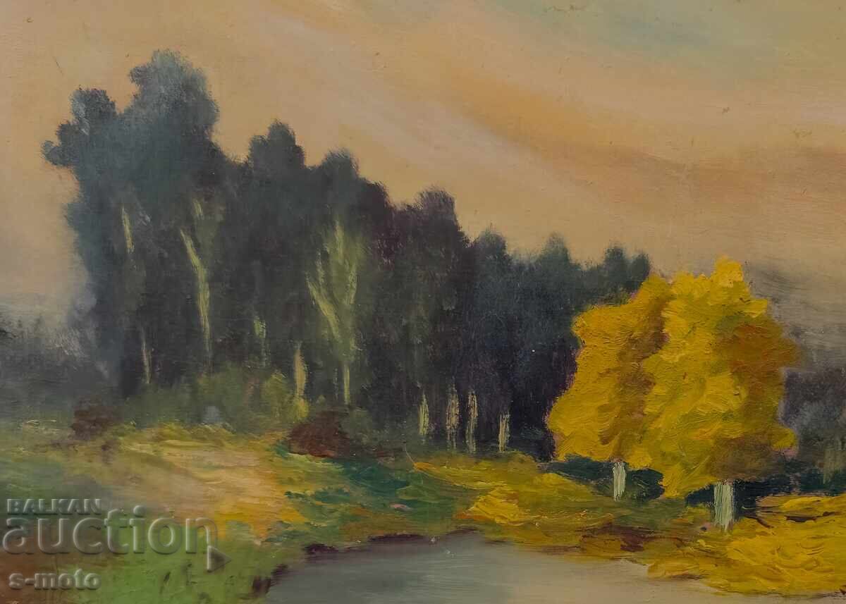 Παράδοση Έργο ζωγραφικής με λάδι, τοπίο Παράδοση Έργο ζωγραφικής με λάδι, τοπίο