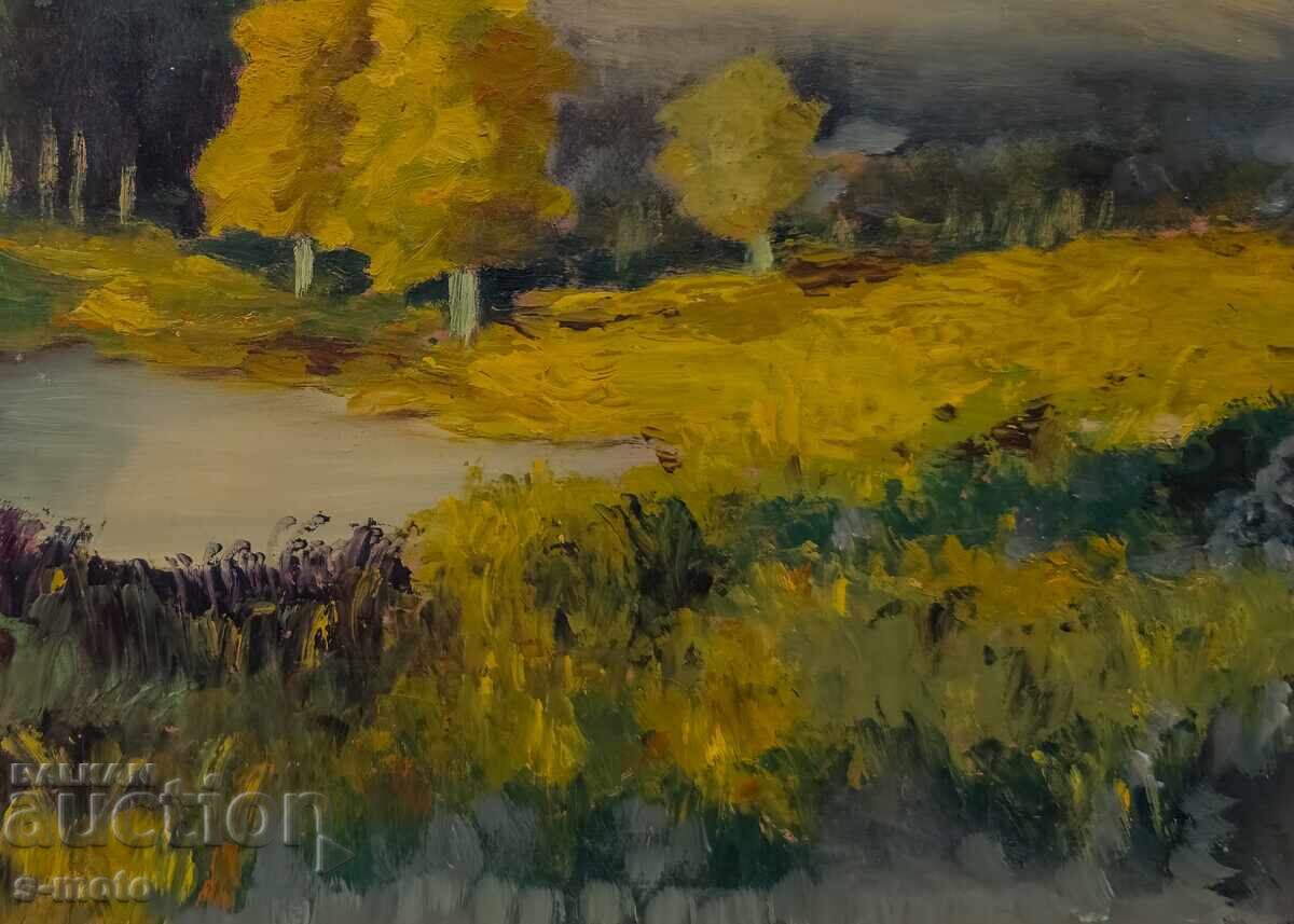 Έργο ζωγραφικής με λάδι, τοπίο - 7 Έργο ζωγραφικής με λάδι, τοπίο - 7