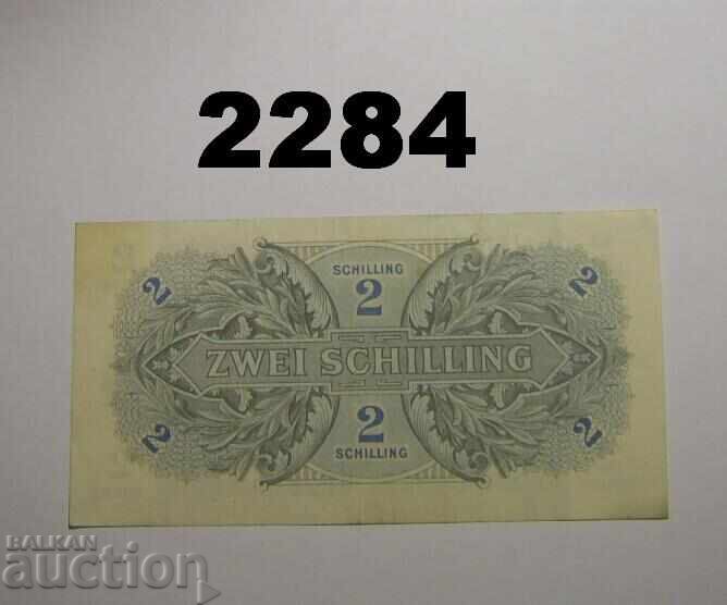 Австрия 2 schilling 1944 MILITARBEHORDE с цена 12.00 лв. | € 6.14