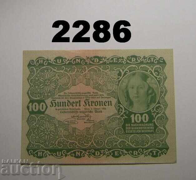 Austria 100 kroner 1922