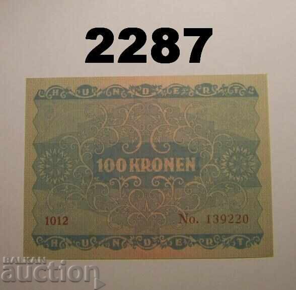 Αυστρία 100 κορώνες 1922 με τιμή 10.00 BGN | € 5.11