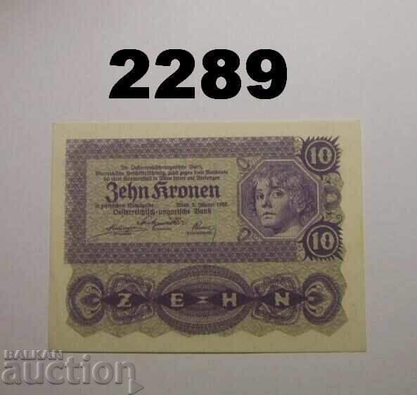Austria 10 Kronen 1922 Austria 10 Kronen 1922