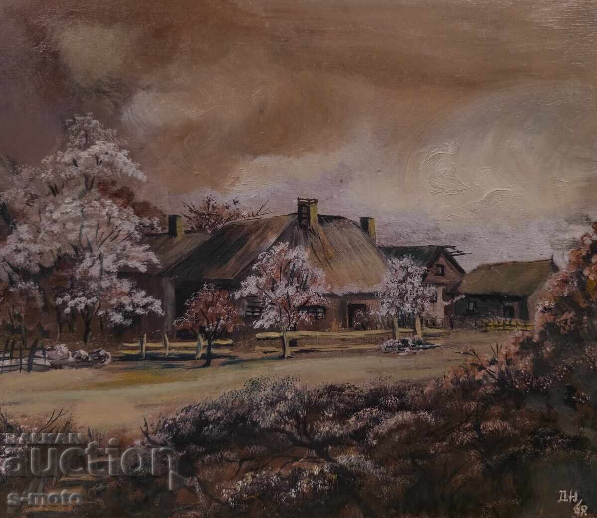 Картина маслени бои пейзаж 1998 с цена 180.00 лв. | € 92.03