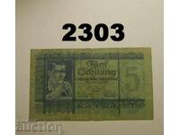 Австрия 5 schilling 1927 Рядка