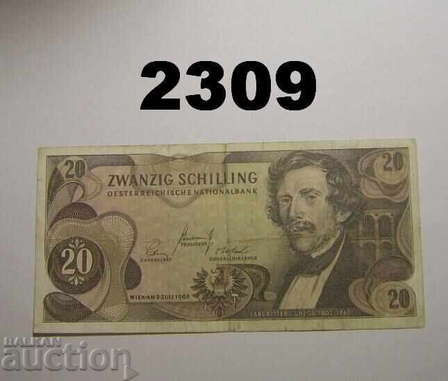 Αυστρία 20 σελίνια 1967 Αυστρία 20 σελίνια 1967