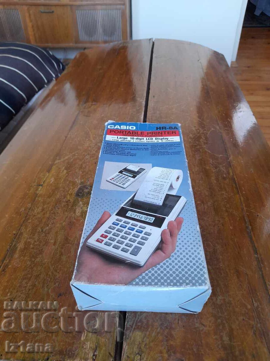 Old Casio HR-8A calculator with printer Old Casio HR-8A calculator with printer