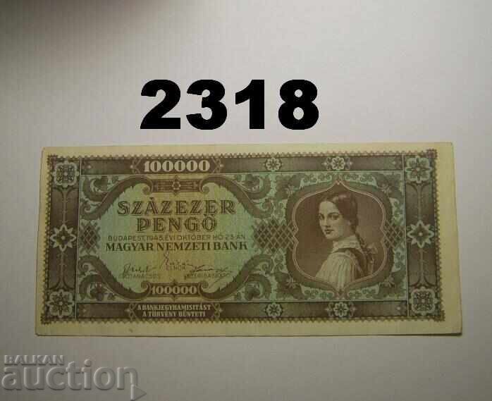 Hungary 100,000 pengő 1945