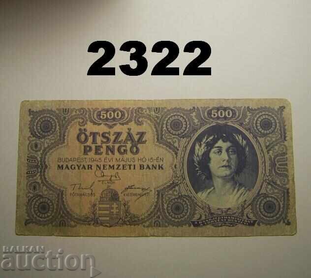 Ουγγαρία 500 pengő 1945