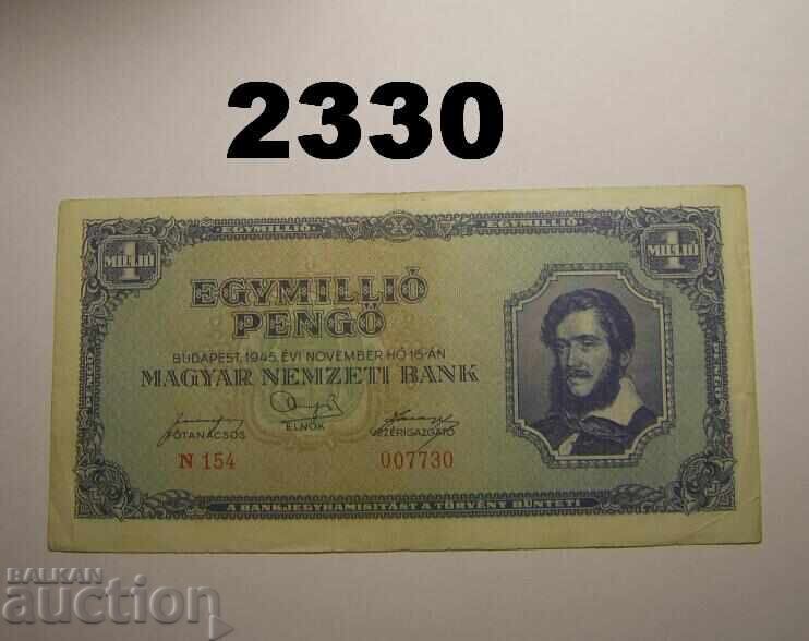 Ungaria 1 milion de pengyos 1945