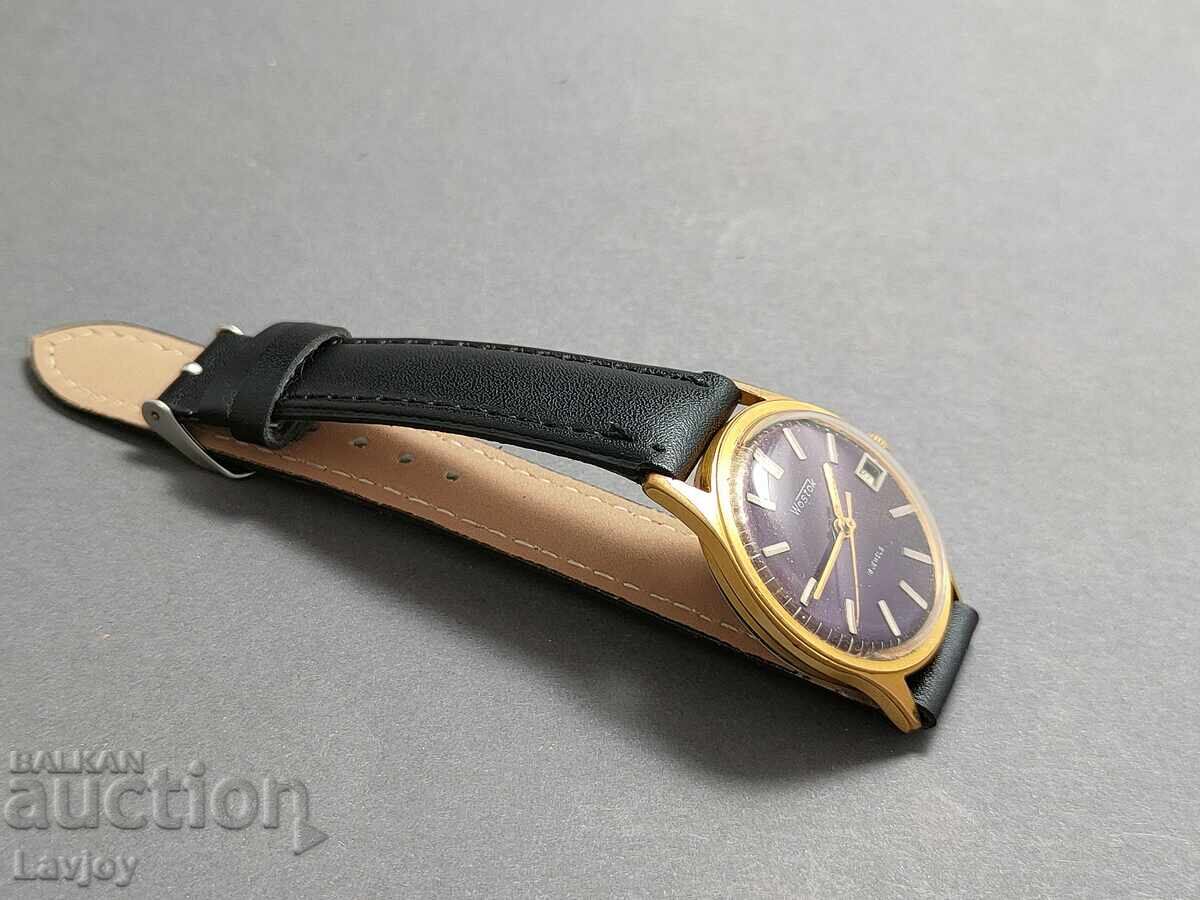 Аукцион *Васток*☭Wastok☭ au 10 позлатен ретро часовник $$$