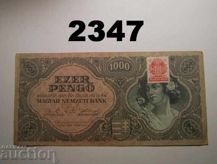 Hungary 1000 Pengő 1945 Hungary 1000 Pengő 1945