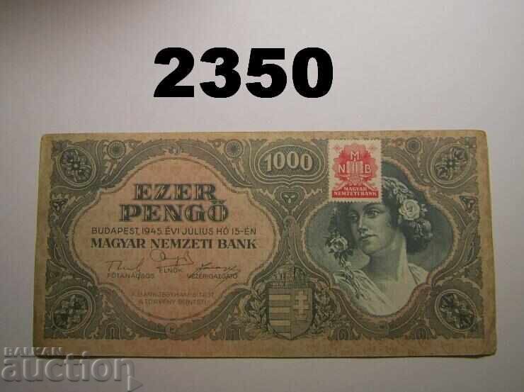 Унгария 1000 пенгьо 1945 Унгария 1000 пенгьо 1945