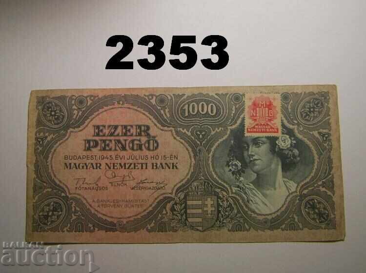 Hungary 1000 Pengő 1945
