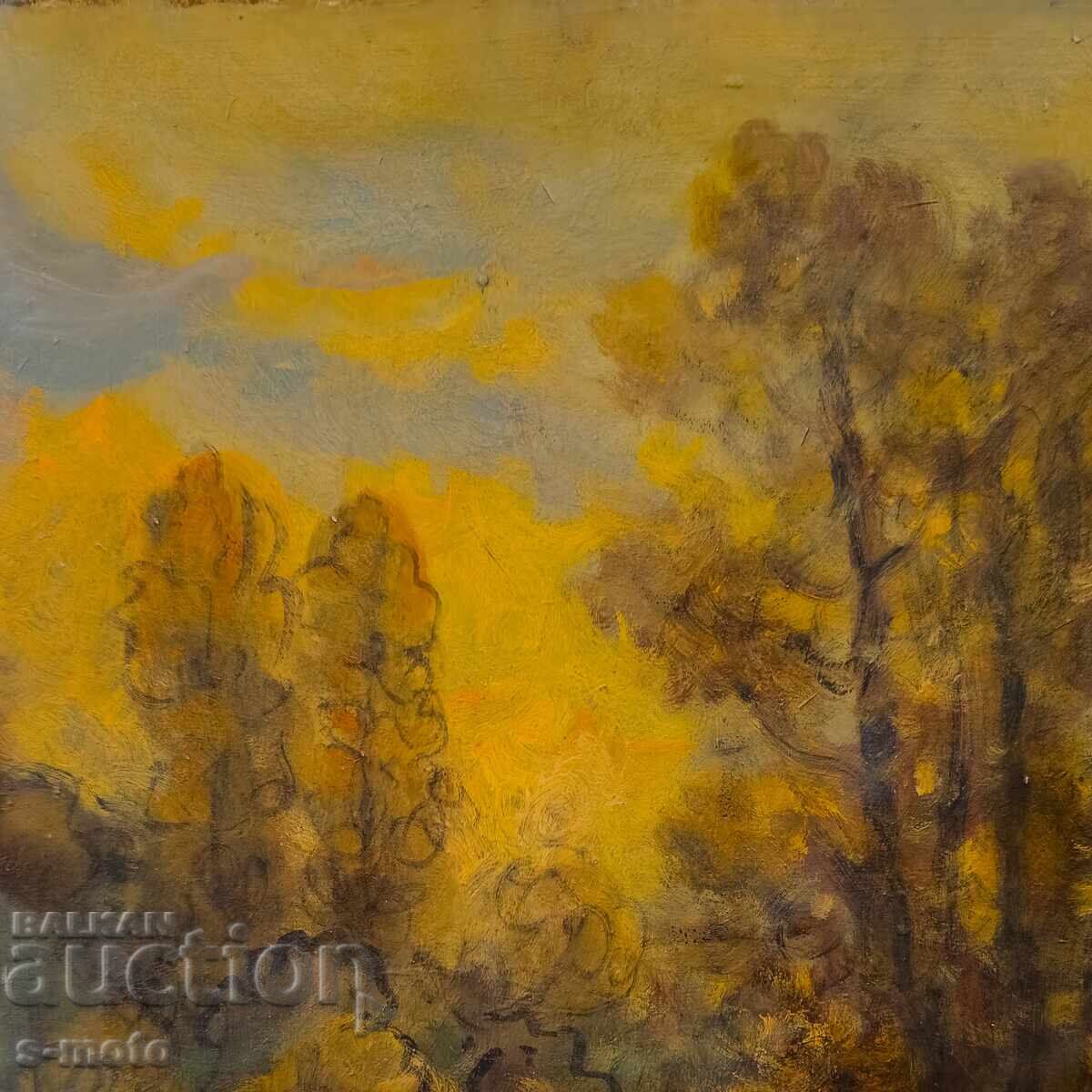 Παράδοση Έργο ζωγραφικής με λάδι, τοπίο Παράδοση Έργο ζωγραφικής με λάδι, τοπίο