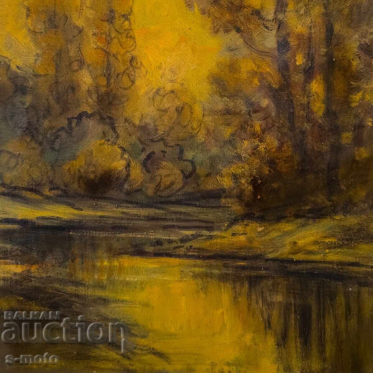 Έργο ζωγραφικής με λάδι, τοπίο - 6 Έργο ζωγραφικής με λάδι, τοπίο - 6