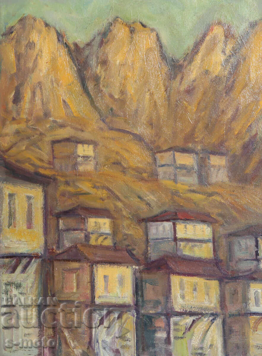 Tablou vechi pictură în ulei peisaj cu preț 480.00 BGN | € 245.42