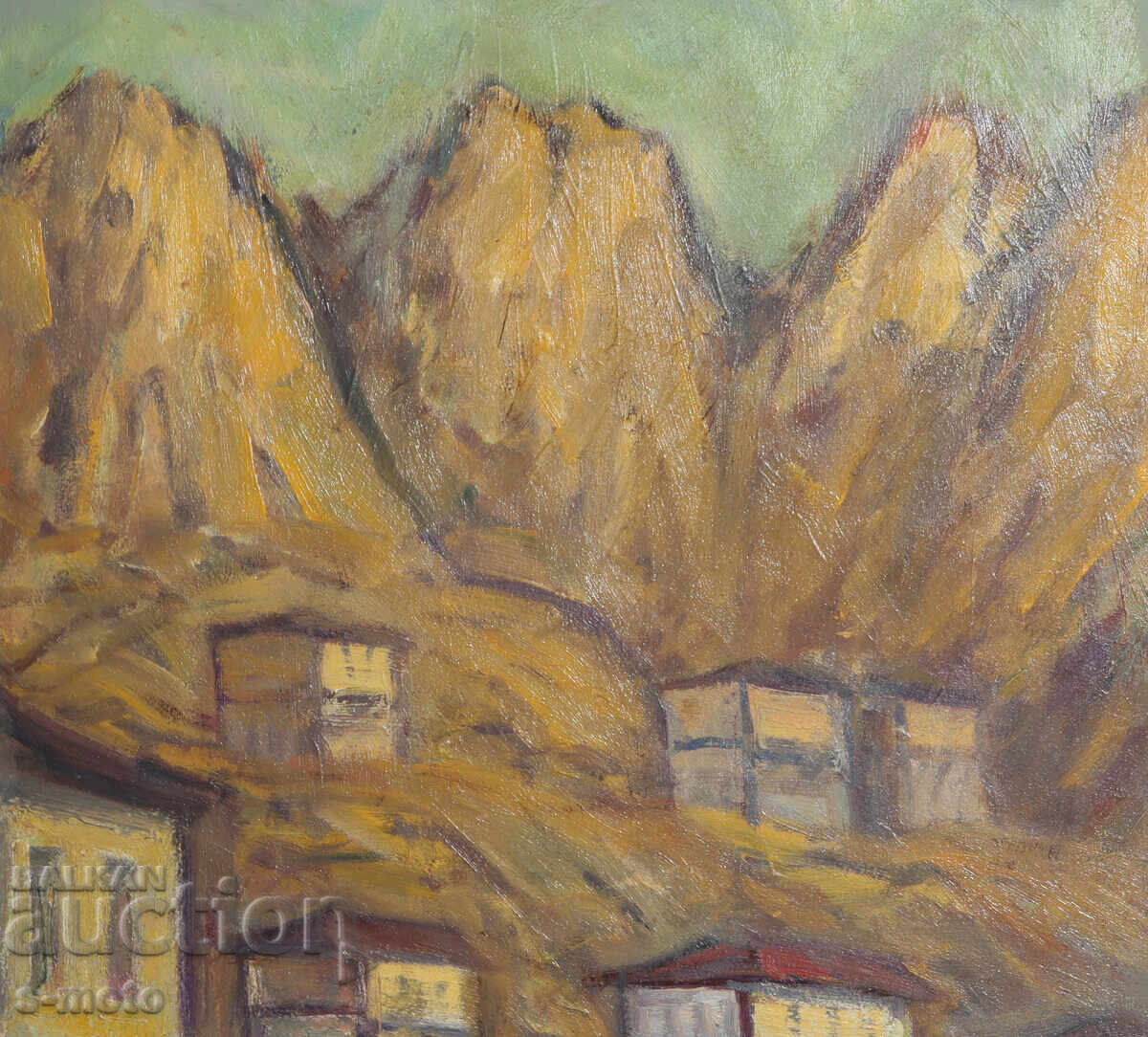 Livrarea Tablou vechi pictură în ulei peisaj