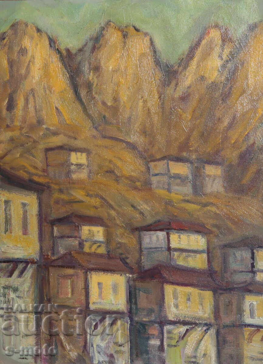 Tablou vechi pictură în ulei peisaj