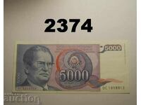 Iugoslavia 5000 dinari 1985